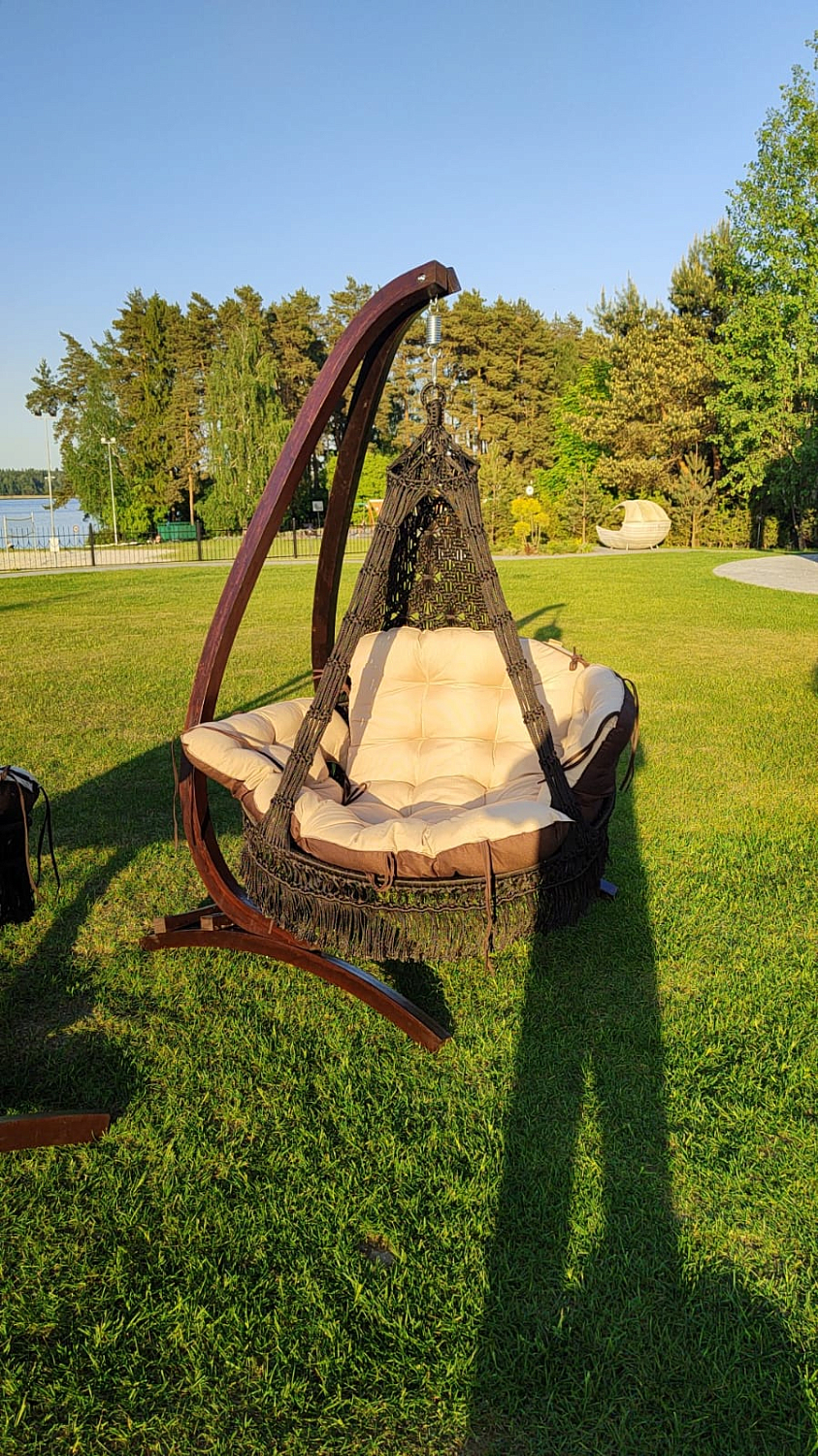 Подвесное кресло CARTAGENA на каркасе CORSA (ЗЕЛЕНЫЙ МЫС)